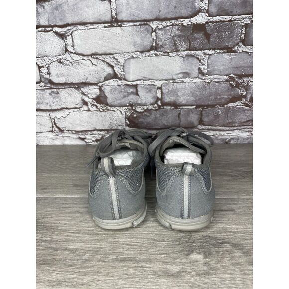 Keen Gray Textile Knit Lace Up Athletic Sneakers Shoes Women Sz 7M US/37.5EU - Picture 4 of 16